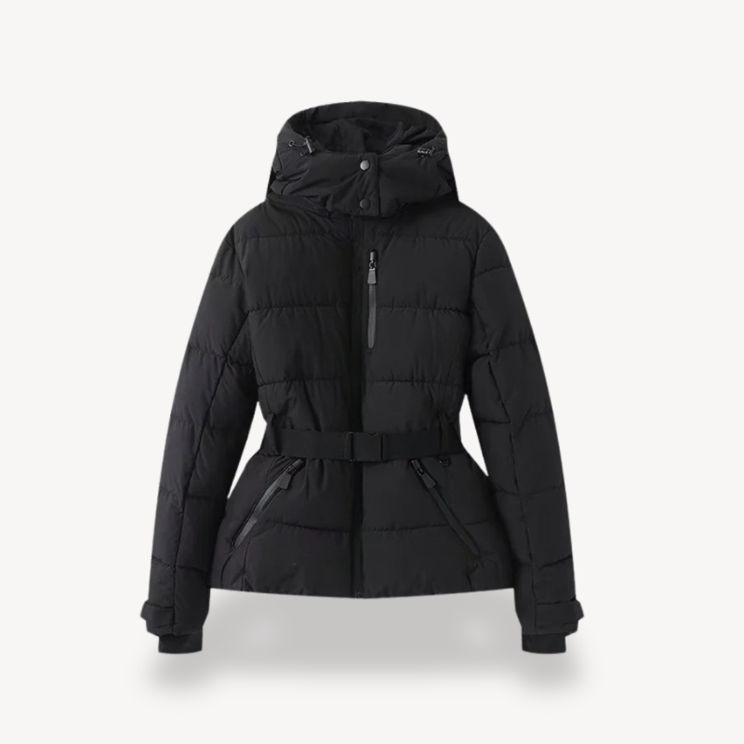 Dama Washington Malvina women's hooded belted puffer jacket - view 14