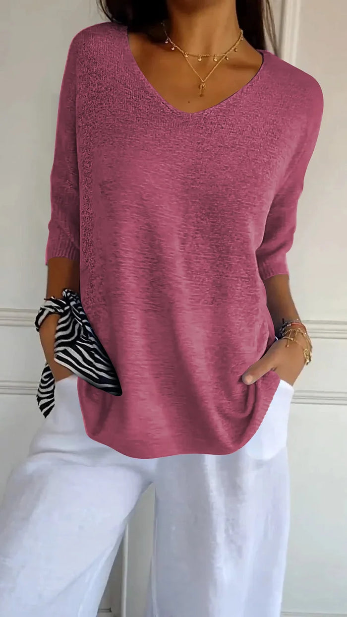 Dama Washington Greta v-neck relaxed fit sweater - view 4