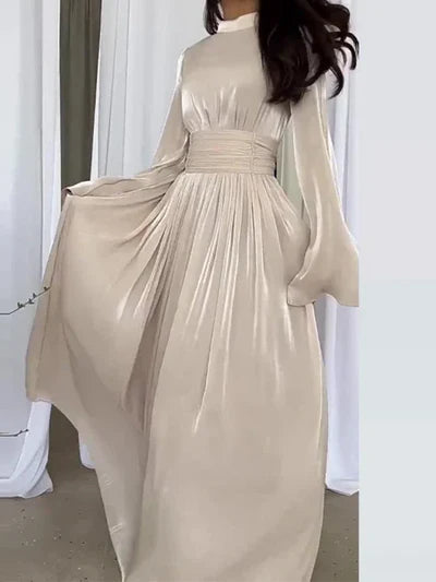 Lola | Women's Long Sleeve Maxi Dress White