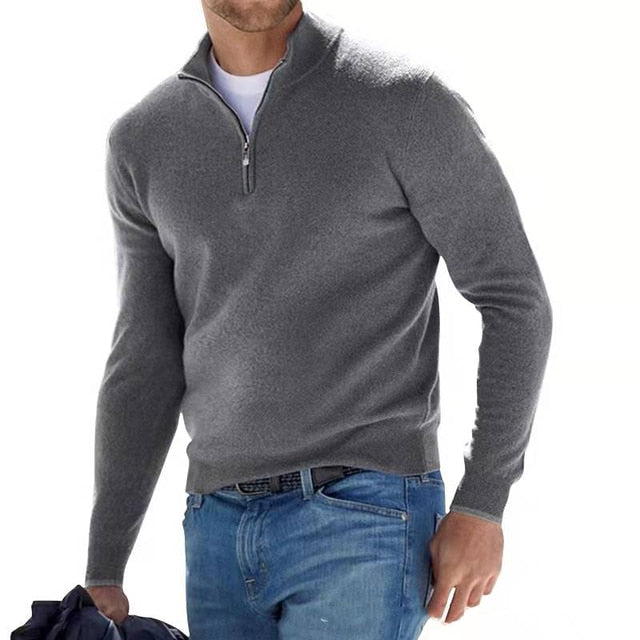 Dama Washington Ransom men's quarter zip sweater - view 2