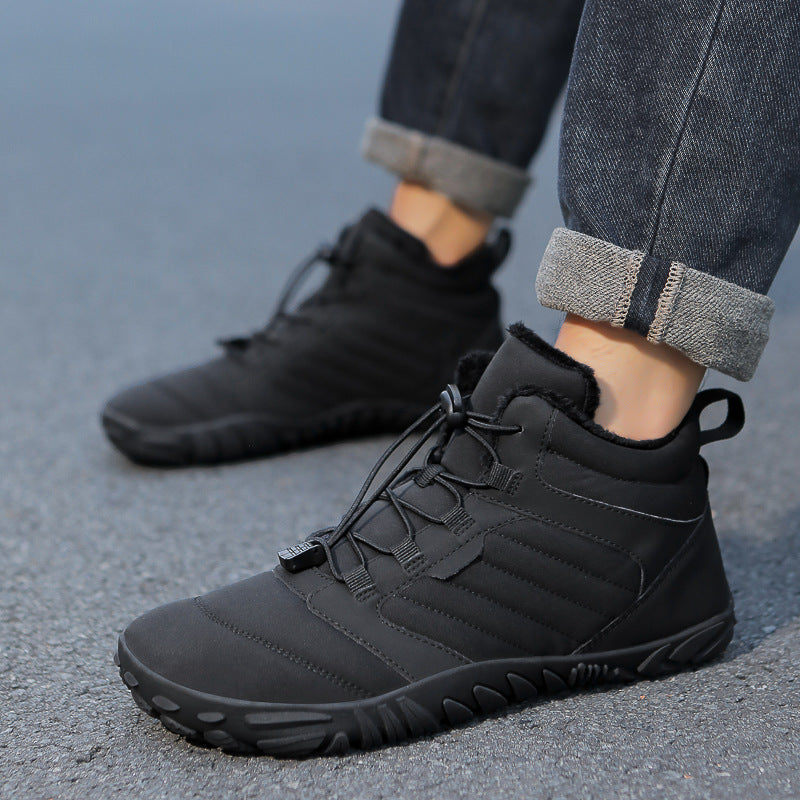 Pierce | Men's Puffer Winter Ankle Boots Navy