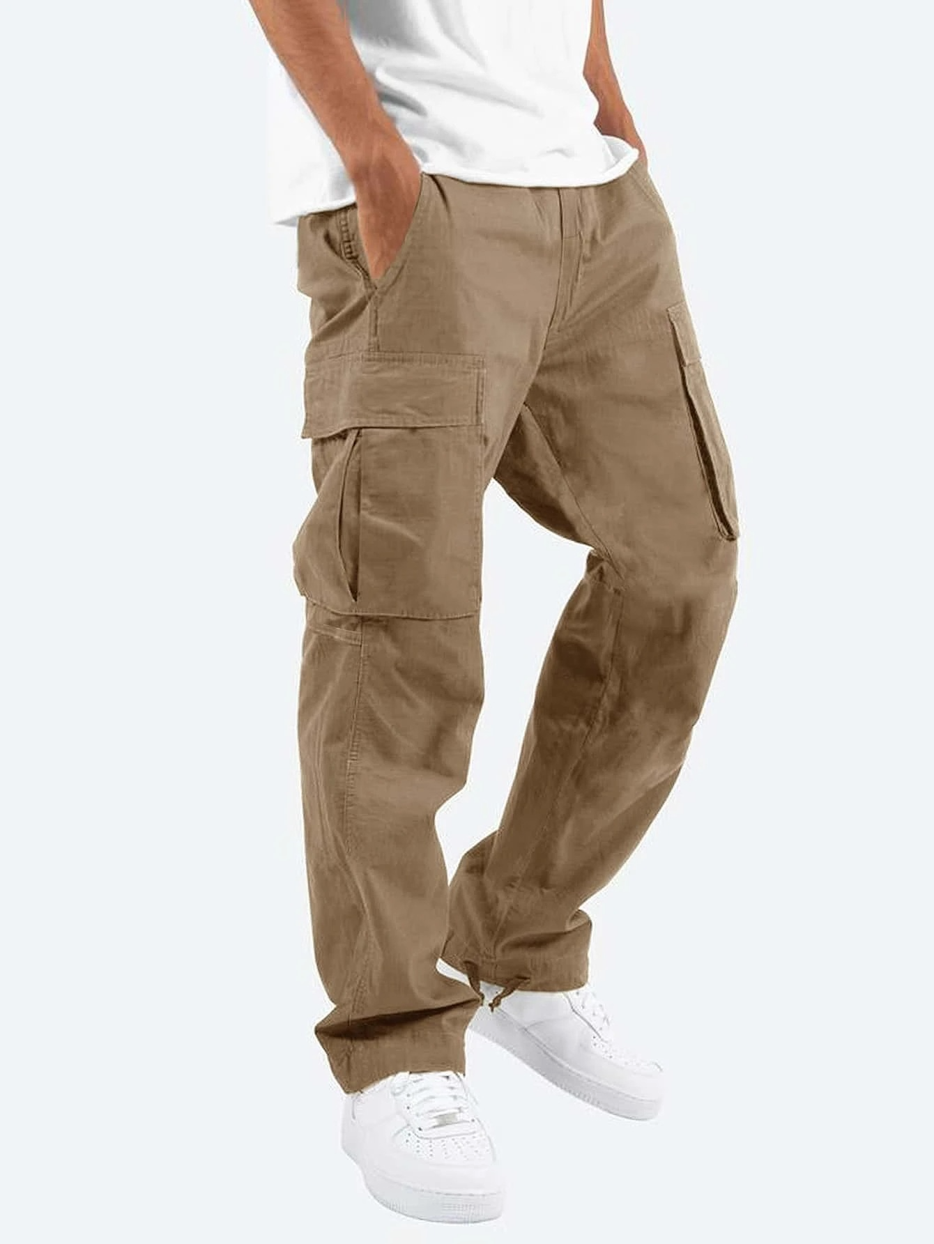 Wyatt | Men's Streetwear Relaxed Cargo Pants Black