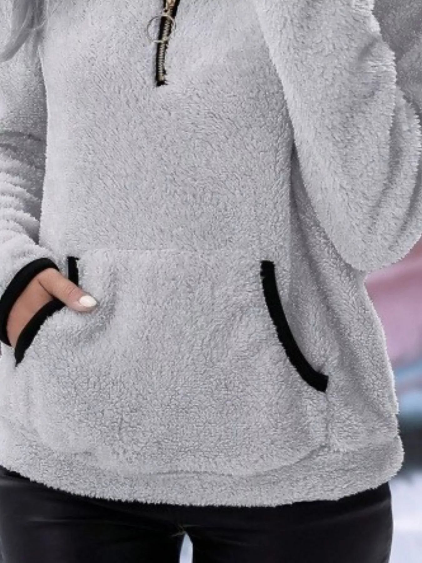Dama Washington Ingrid women's half-zip fuzzy sweater - view 14