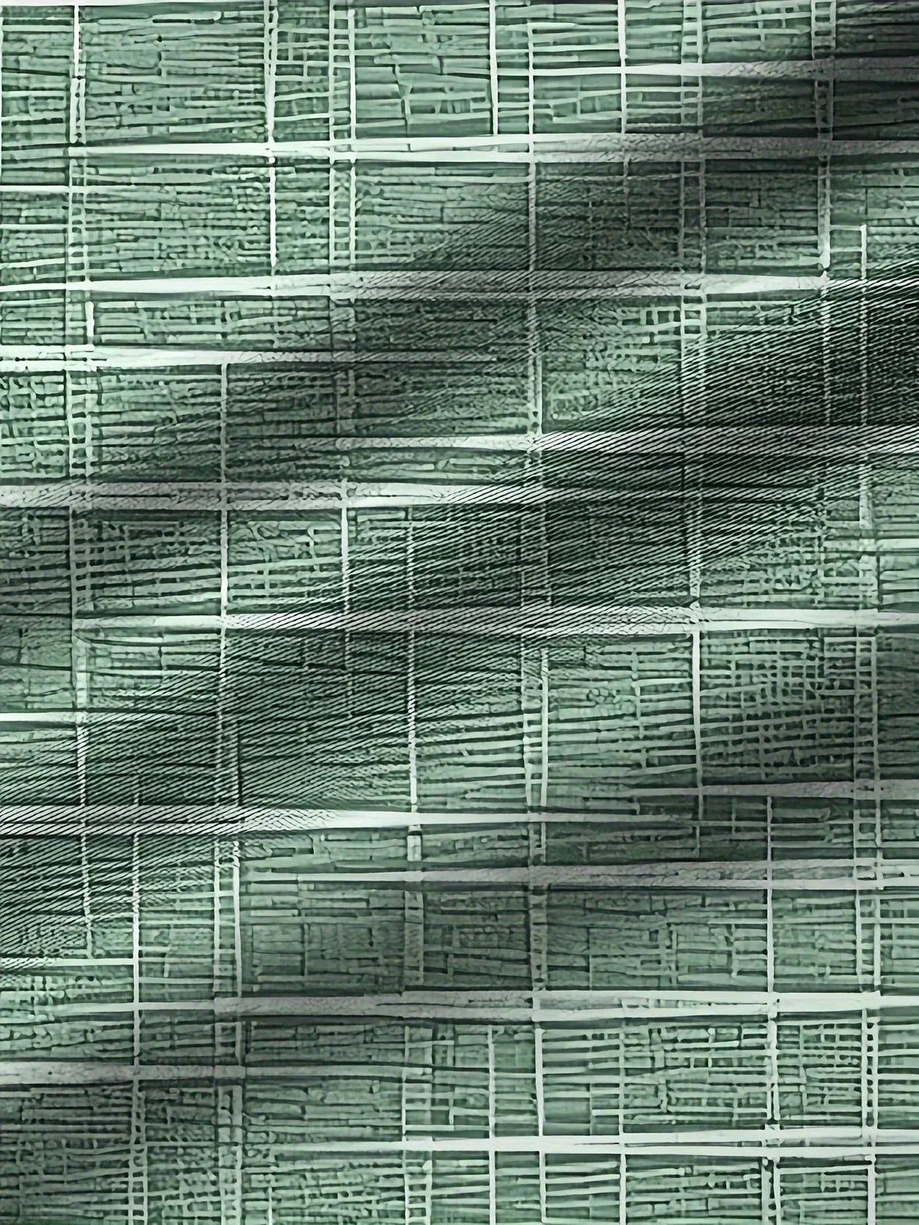 Axel | Men's Check Button Up Shirt Green White Short Sleeve