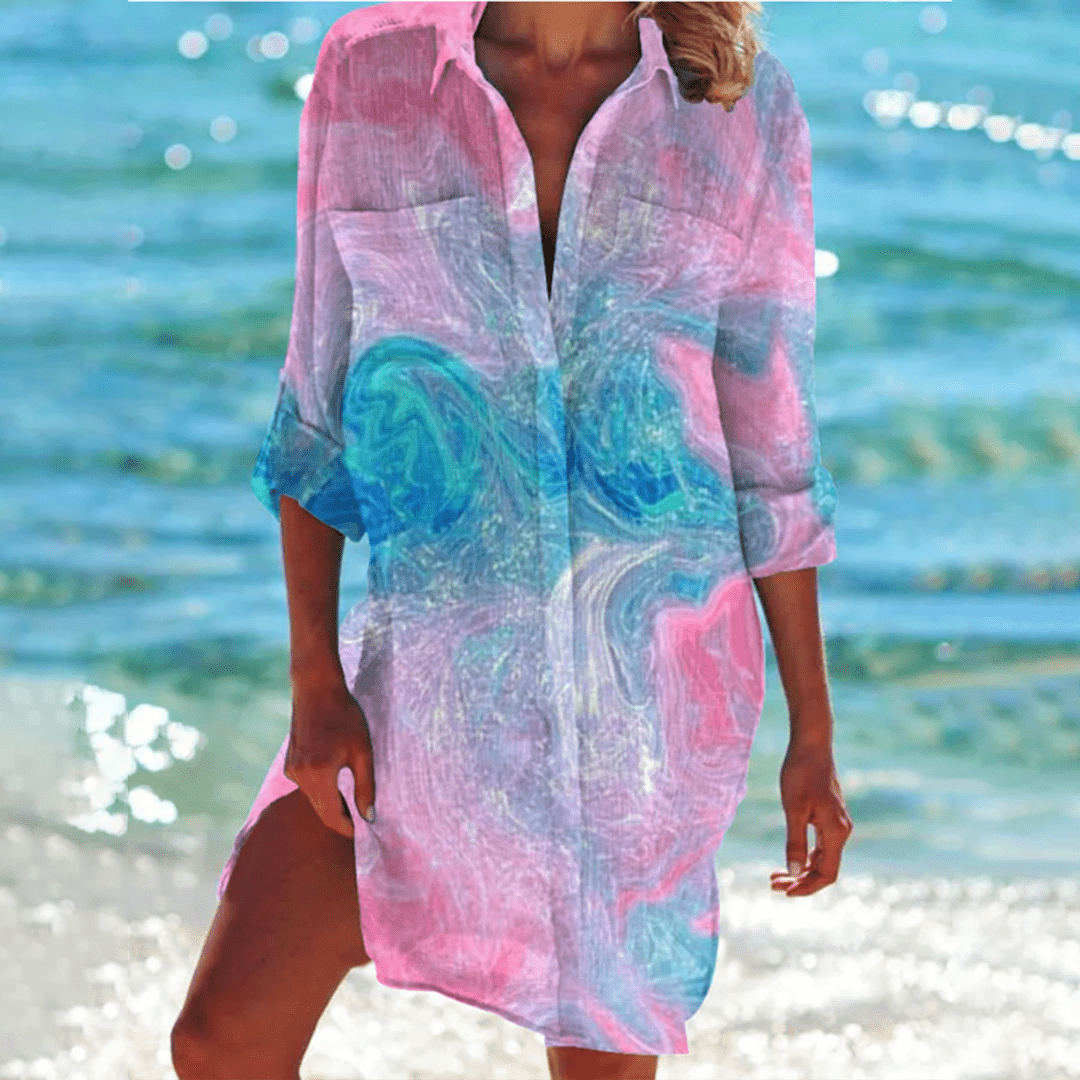 Ada | Women's Beach Cover Up Tie Dye Multicolor