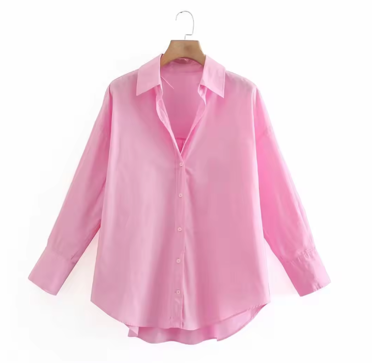 Demi | Women's Button Down Blouse Green Long Sleeve