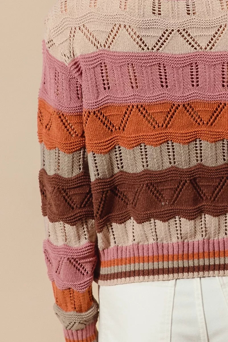 Dama Washington Sylvestra women's long sleeve striped sweater - view 11