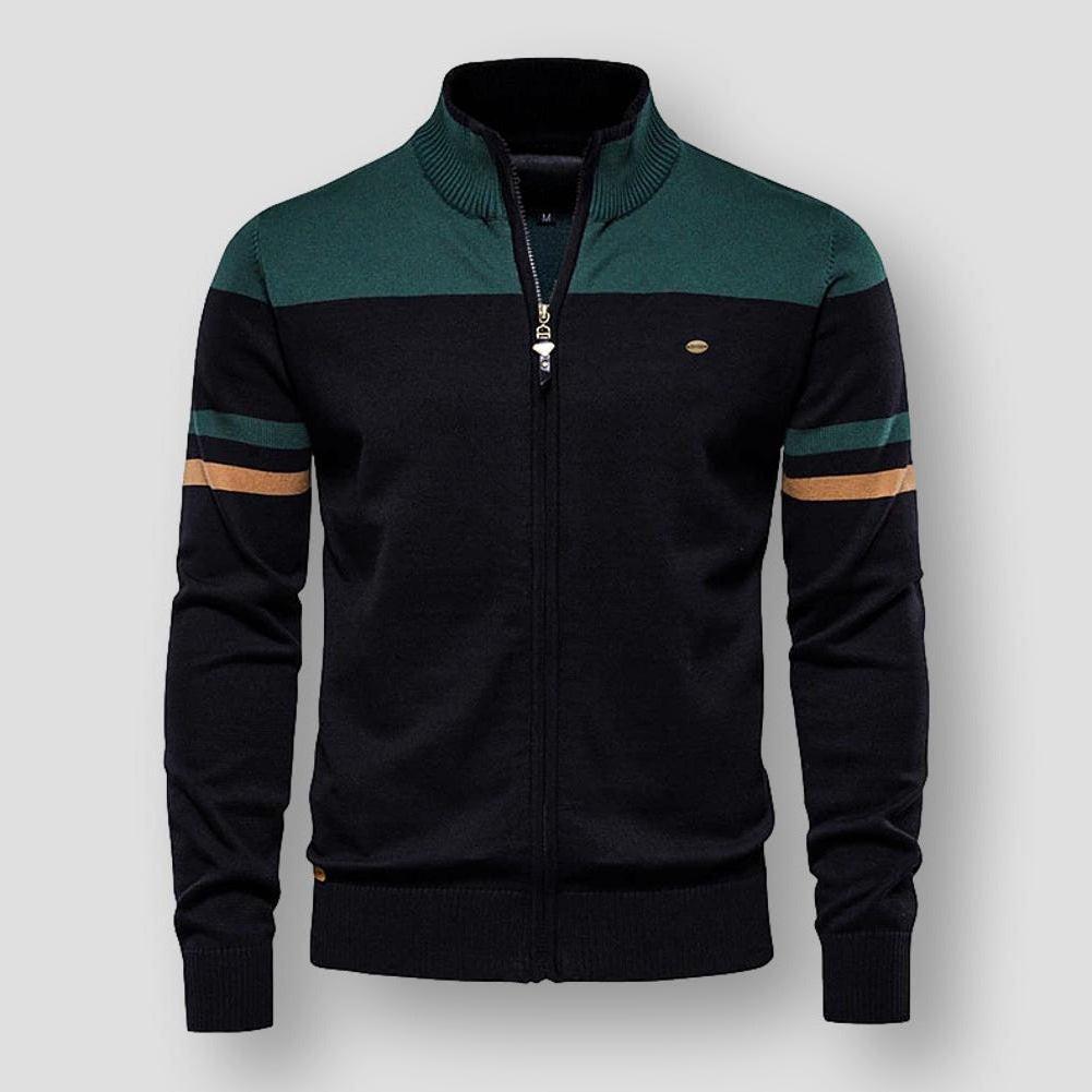 Dama Washington Jocelyn men's zip-up color block jacket - view 4