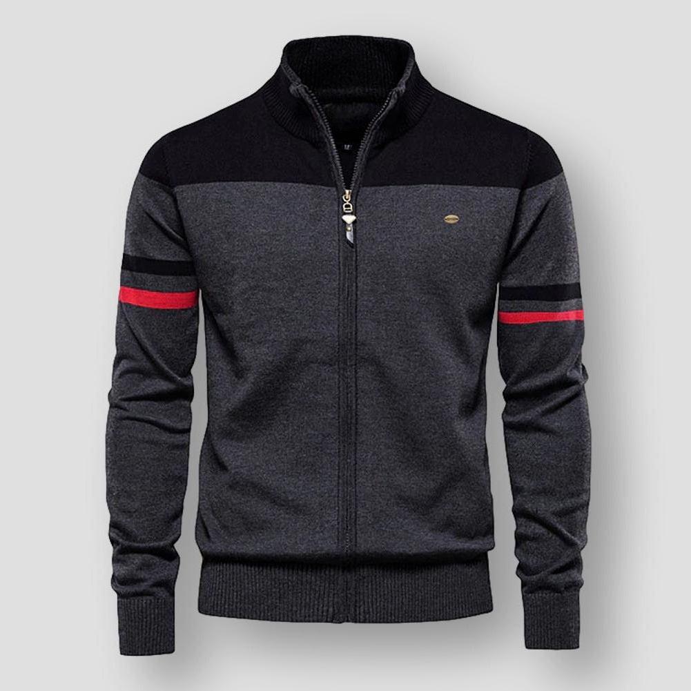 Dama Washington Jocelyn men's zip-up color block jacket - view 3
