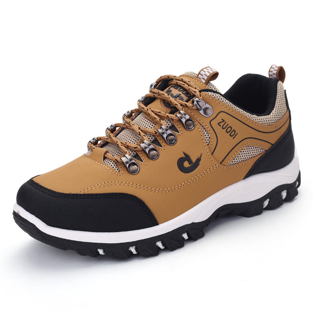 Axel | Men's Hiking Shoes Black White Lace Up
