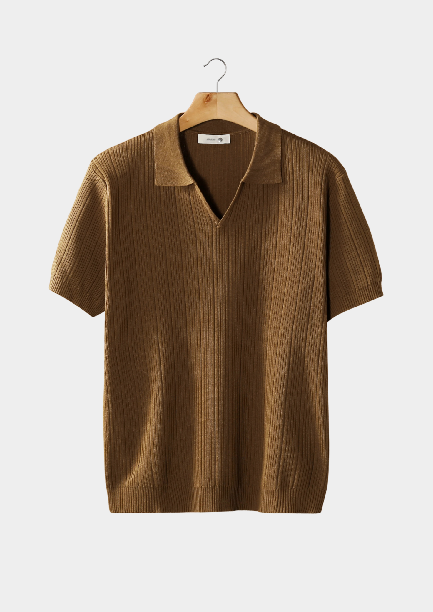 Axel | Men's Ribbed Polo Shirt Navy Short Sleeve