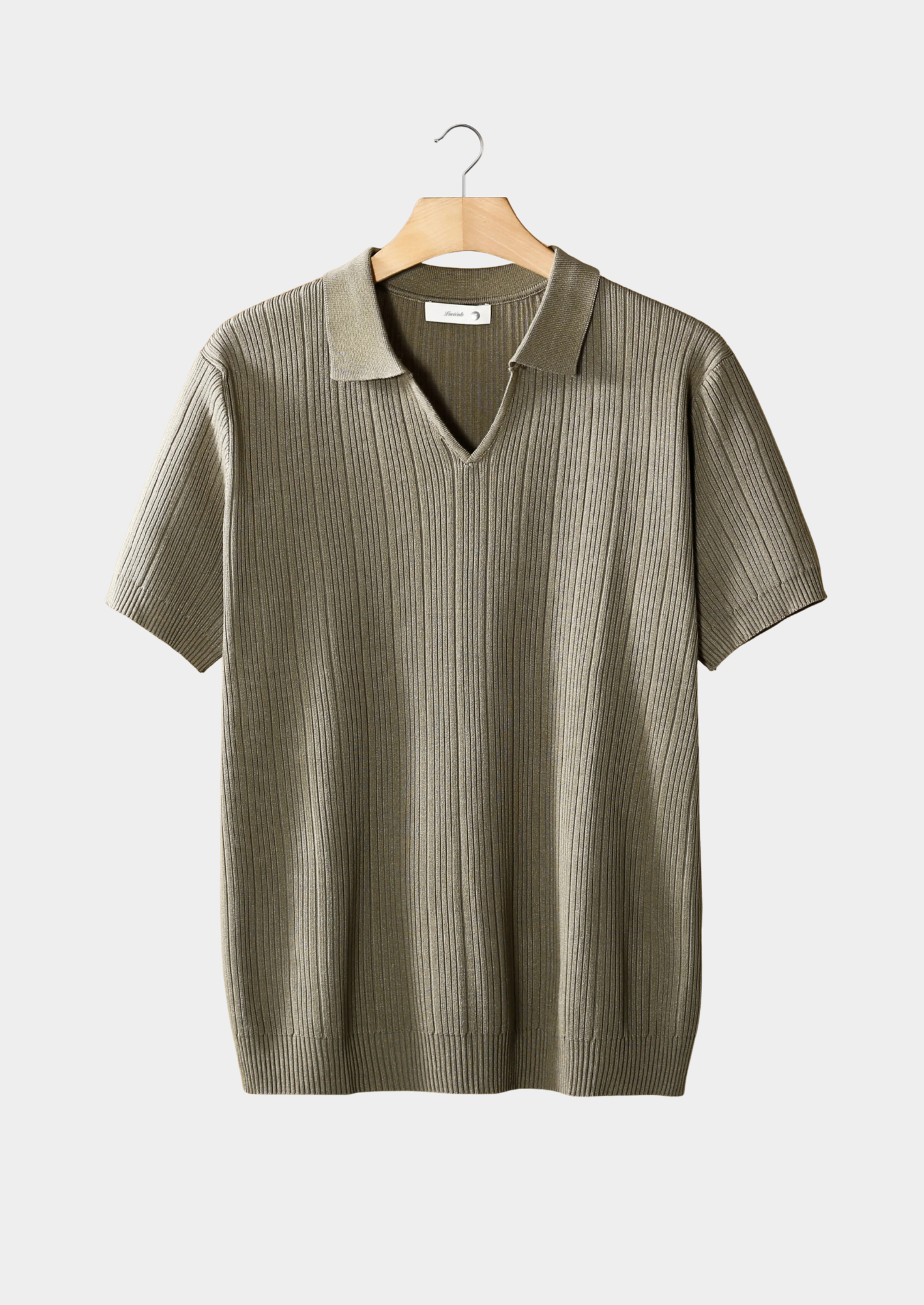 Axel | Men's Ribbed Polo Shirt Navy Short Sleeve