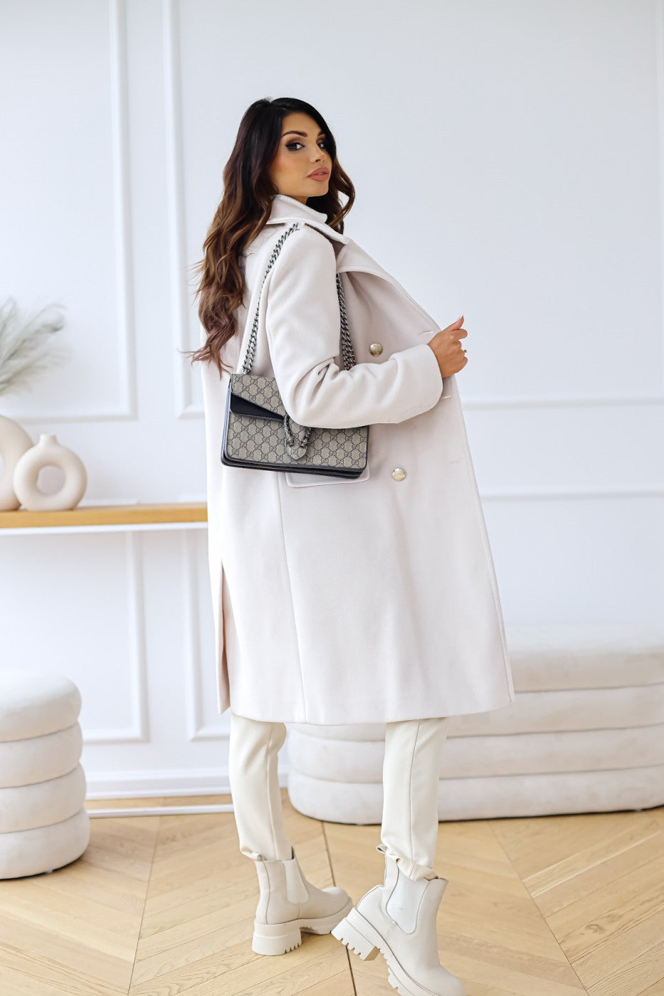 Dama Washington Marisol women's double-breasted coat - view 8