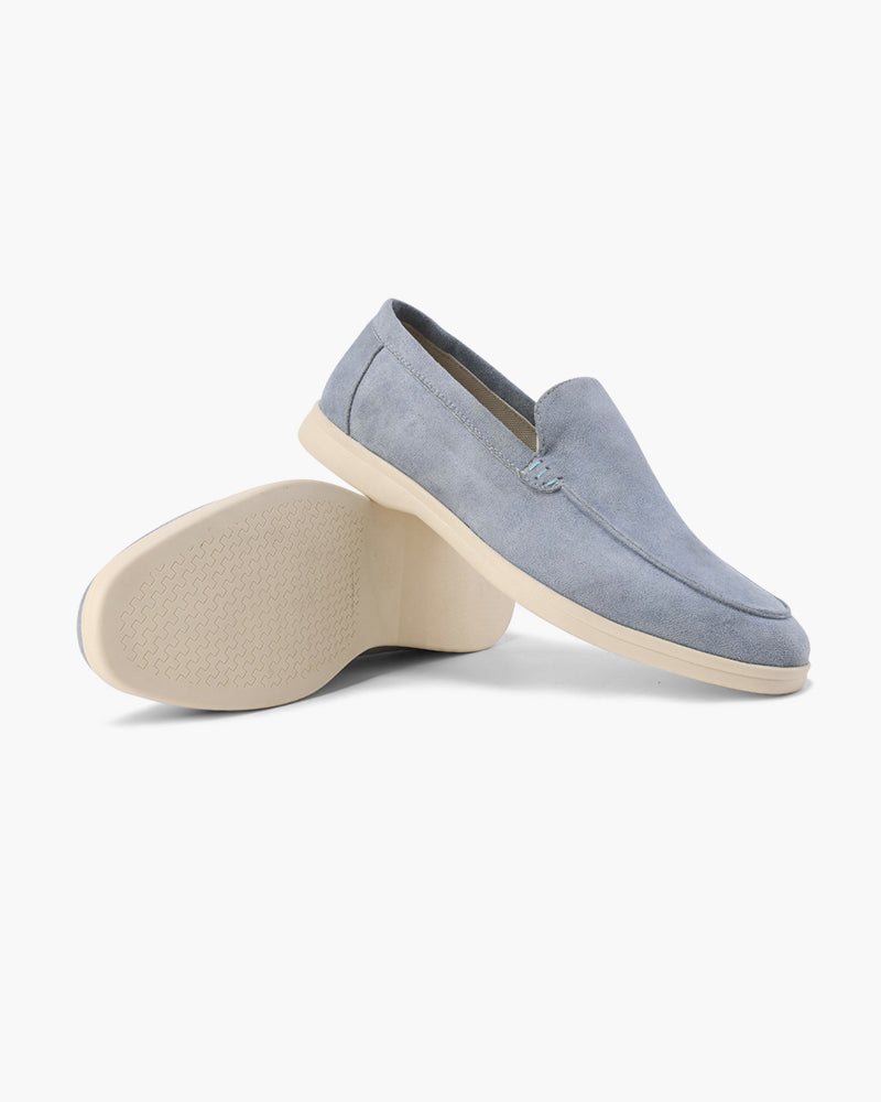 Arlo | Men's Casual Slip On Loafers Cream Suede