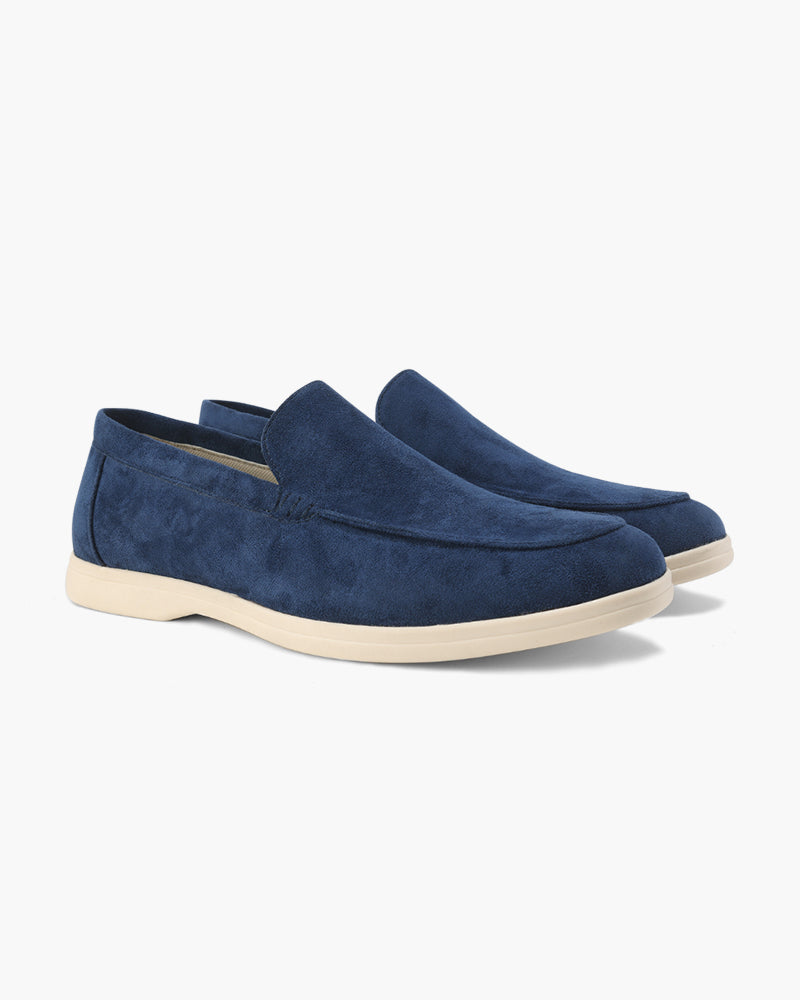 Arlo | Men's Casual Slip On Loafers Cream Suede