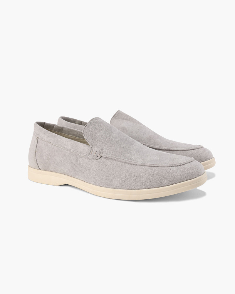Arlo | Men's Casual Slip On Loafers Cream Suede