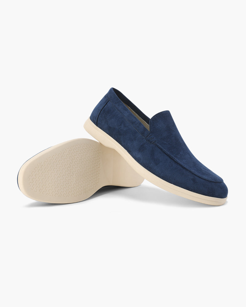 Arlo | Men's Casual Slip On Loafers Cream Suede
