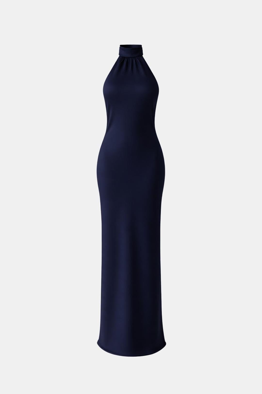 Vera | Women's Halter Maxi Dress Red Sleeveless