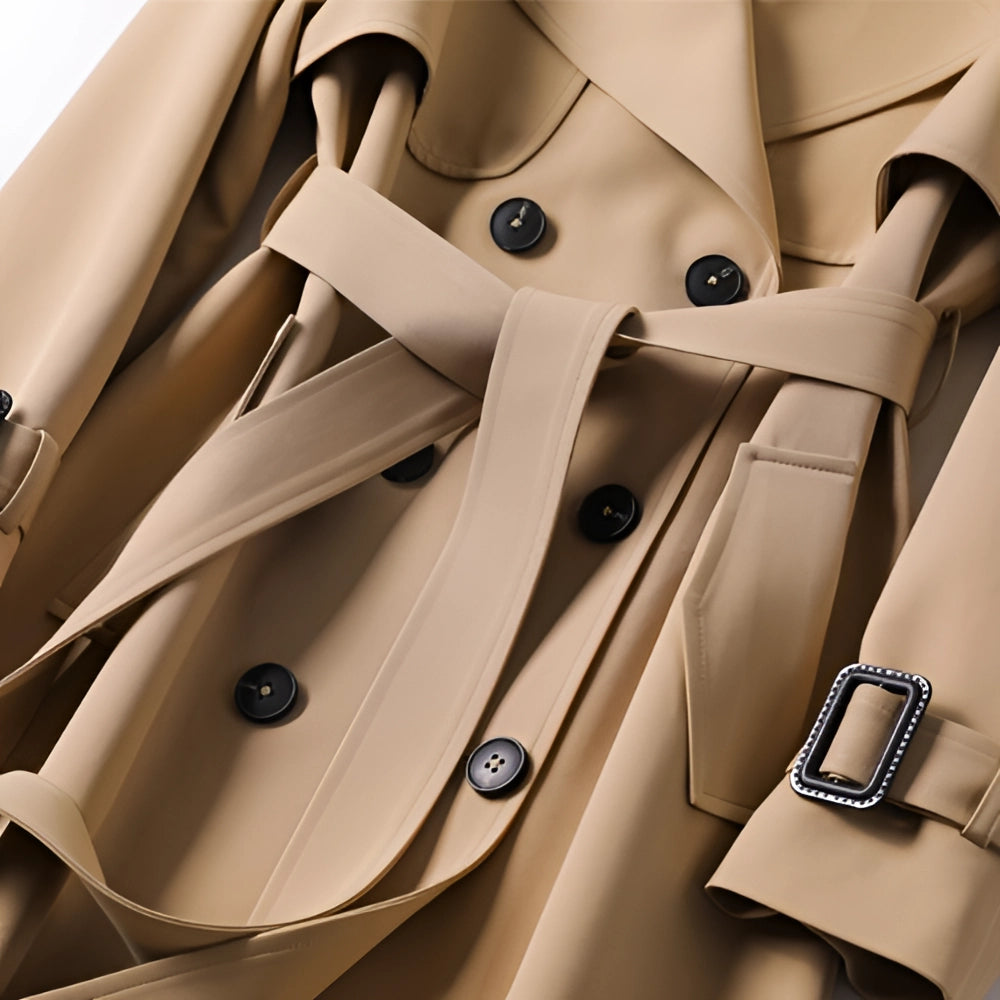 Dama Washington Mirabel women's belted long trench coat - view 2