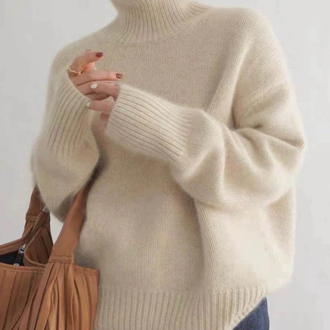 Dama Washington Hesper women's oversized turtleneck sweater - front view