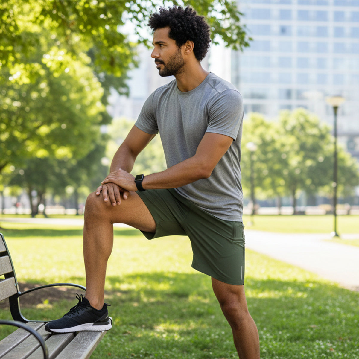 Dash | Men's Athletic Shorts Gray Reflective Lightweight