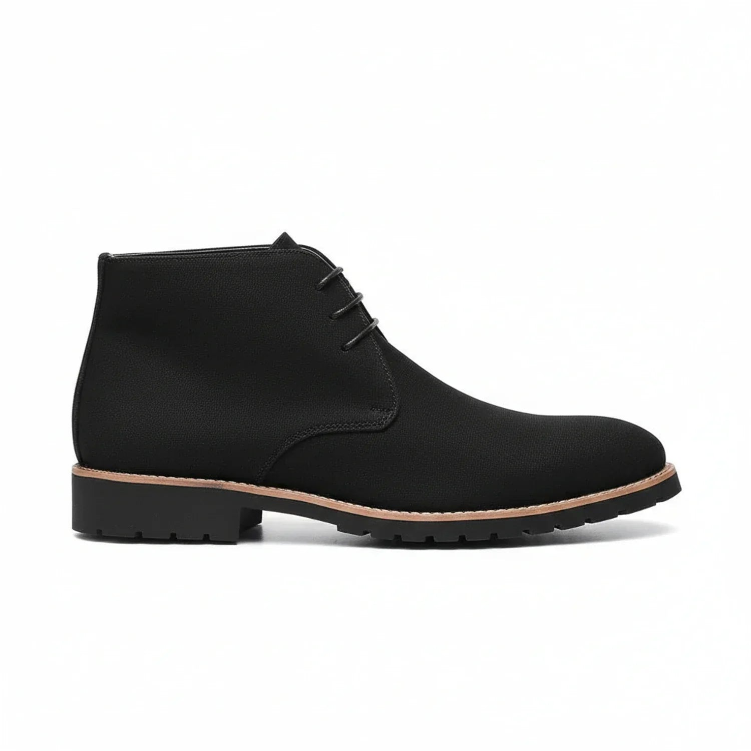 Axel | Men's Suede Chukka Boot Black Lace Up