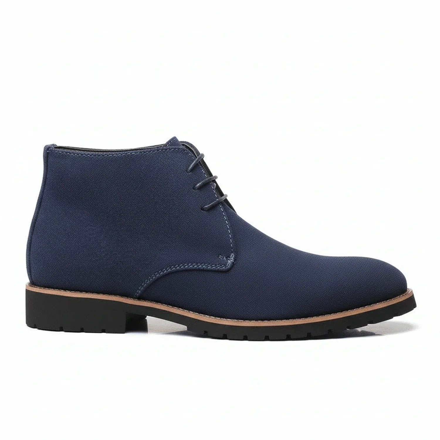 Axel | Men's Suede Chukka Boot Black Lace Up