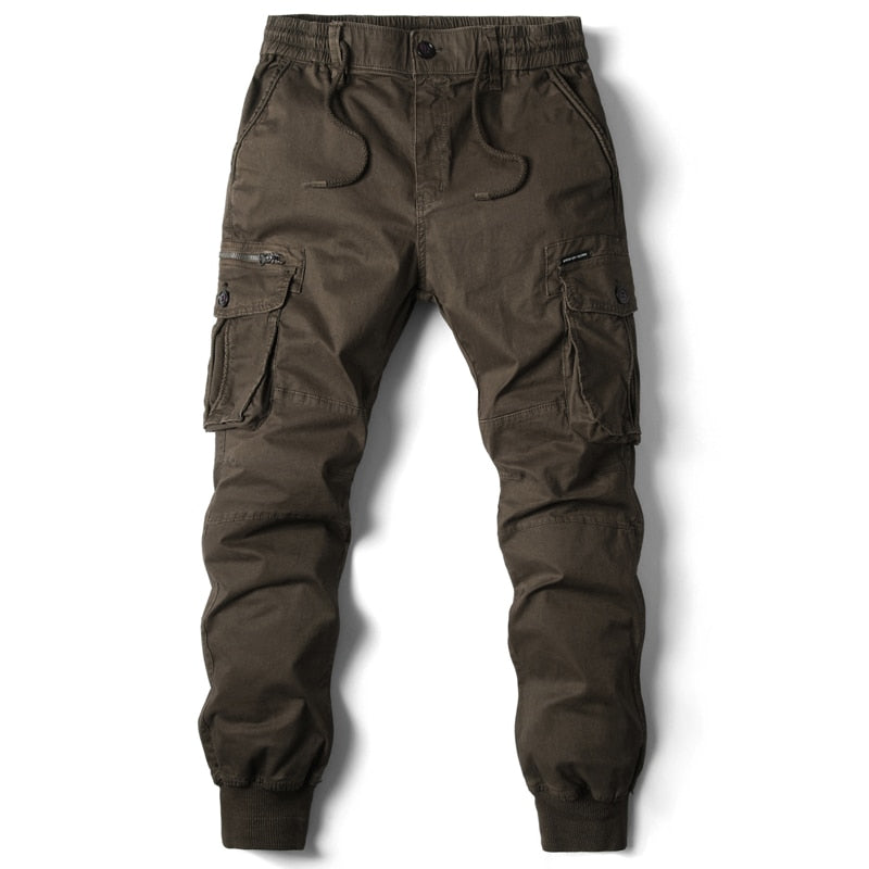 Axel | Men's Cargo Jogger Pants Light Gray Relaxed Fit