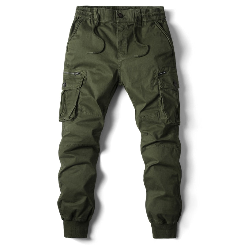 Axel | Men's Cargo Jogger Pants Light Gray Relaxed Fit