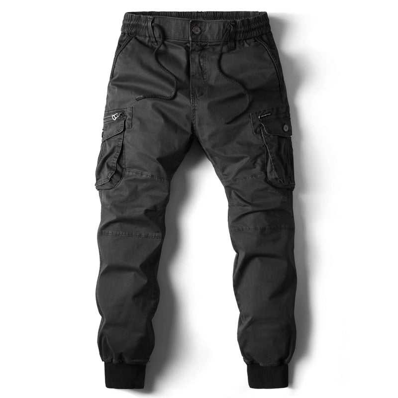 Axel | Men's Cargo Jogger Pants Light Gray Relaxed Fit