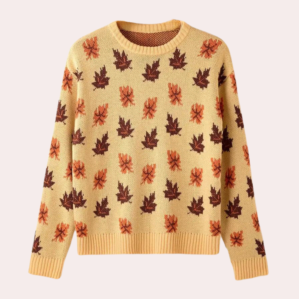 Dama Washington Vesper women's patterned crewneck sweater - front view