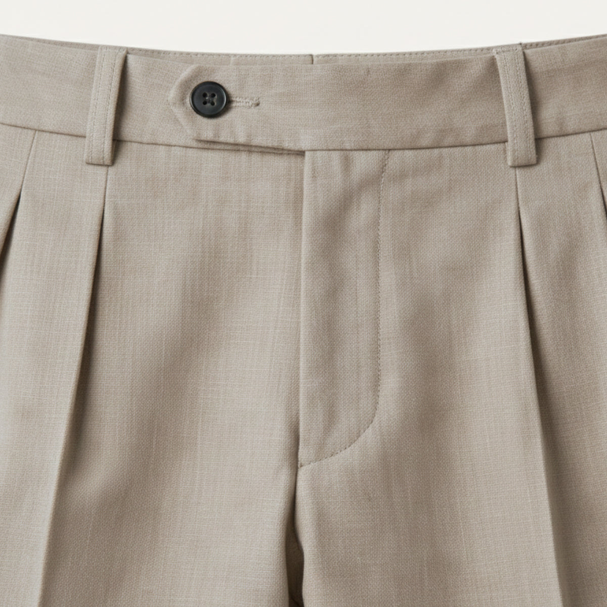 Lars | Men's Pleated Dress Pants Beige