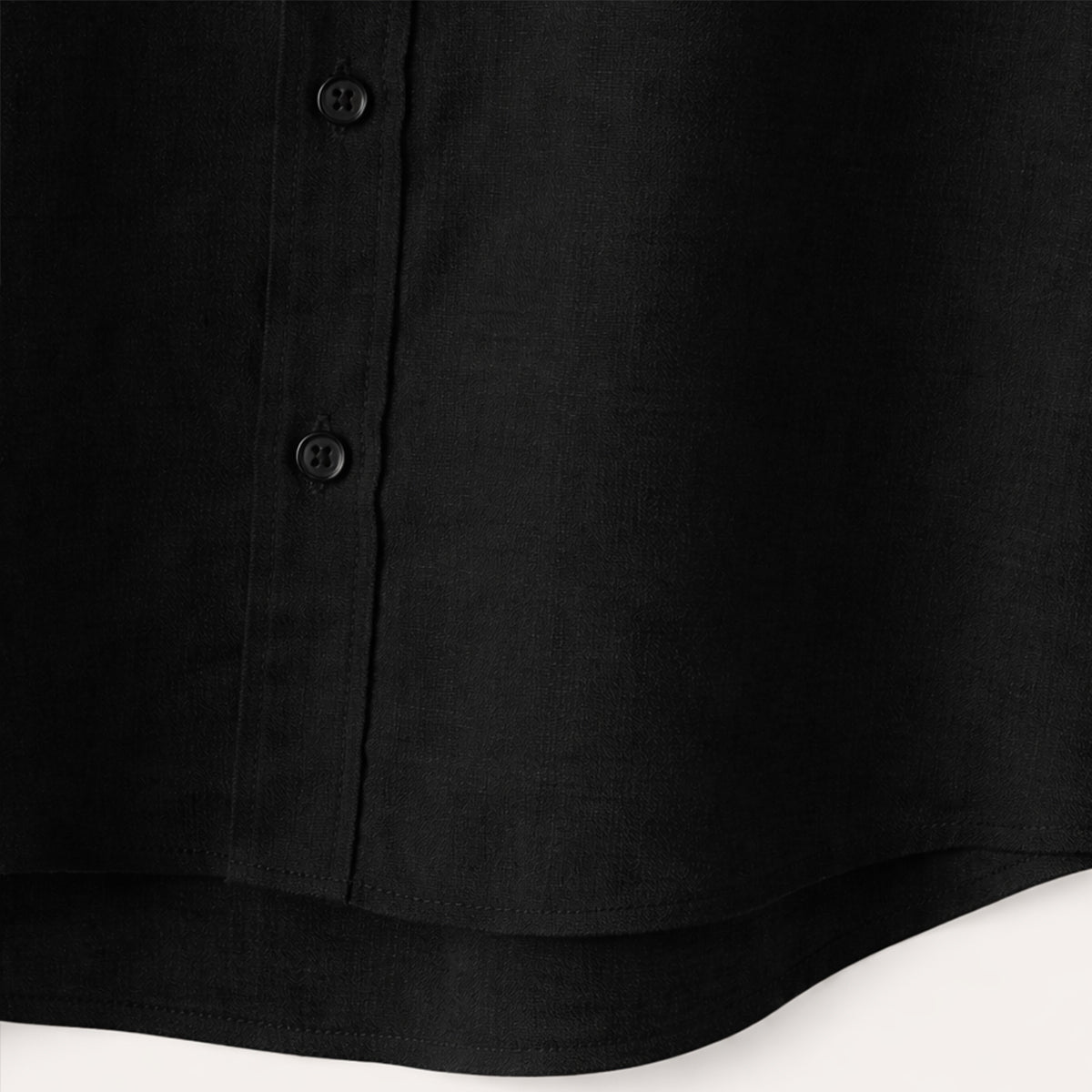 Axel | Men's Button Up Shirt Black Short Sleeve