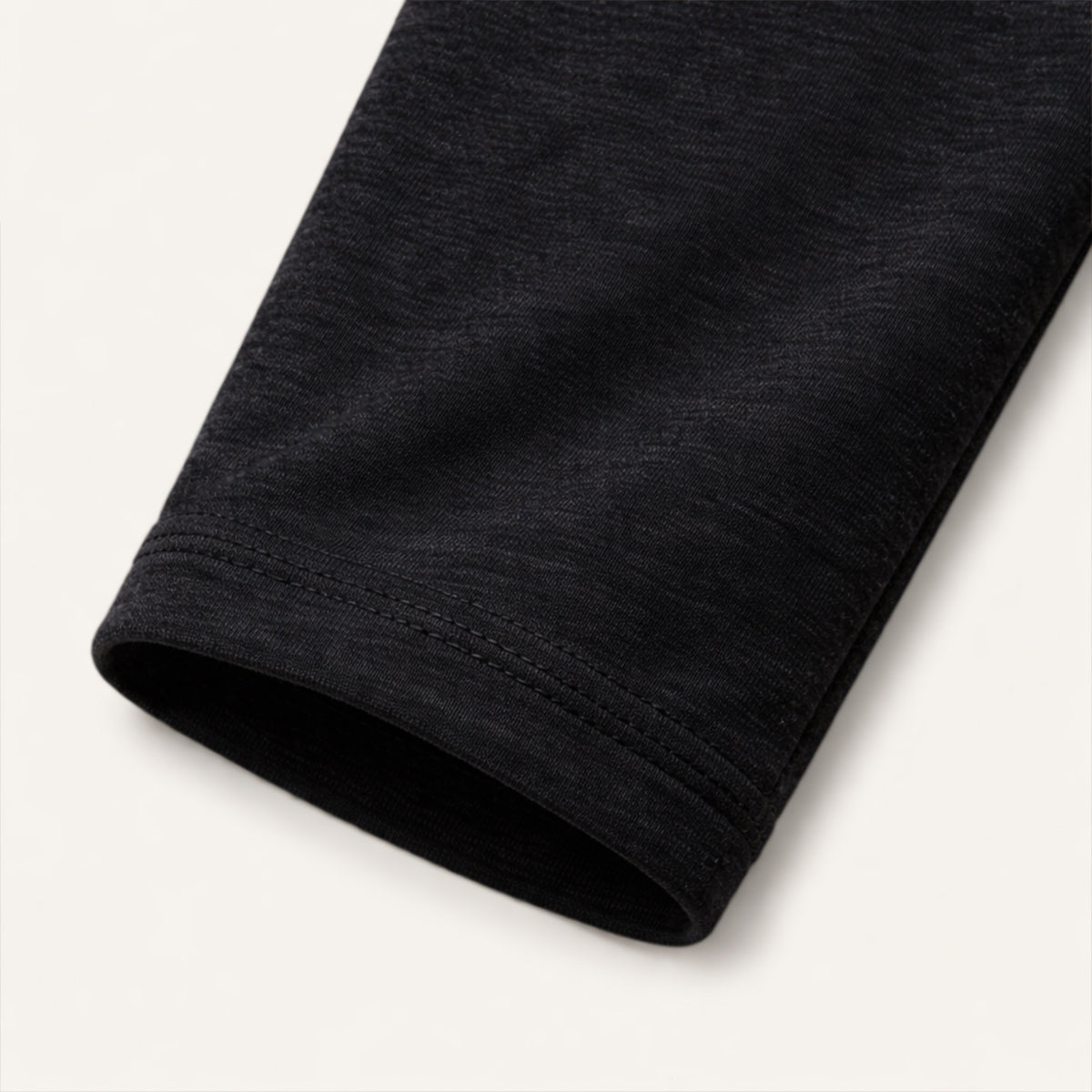 Axel | Men's Henley Shirt Black Long Sleeve Button Neck