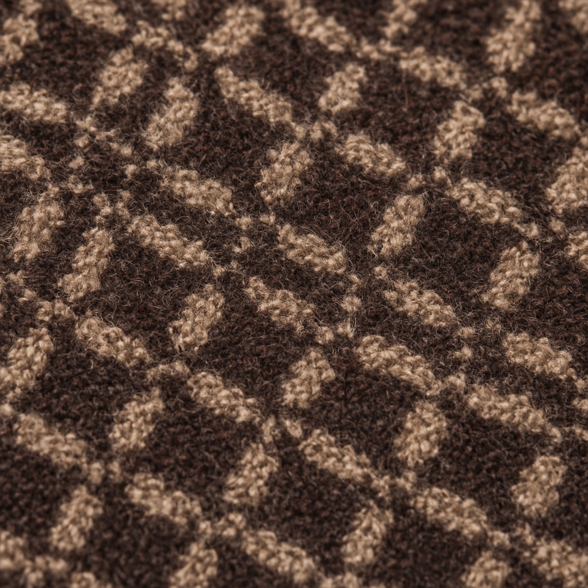 Voss | Men's Cashmere Merino Scarf Black Grid Pattern