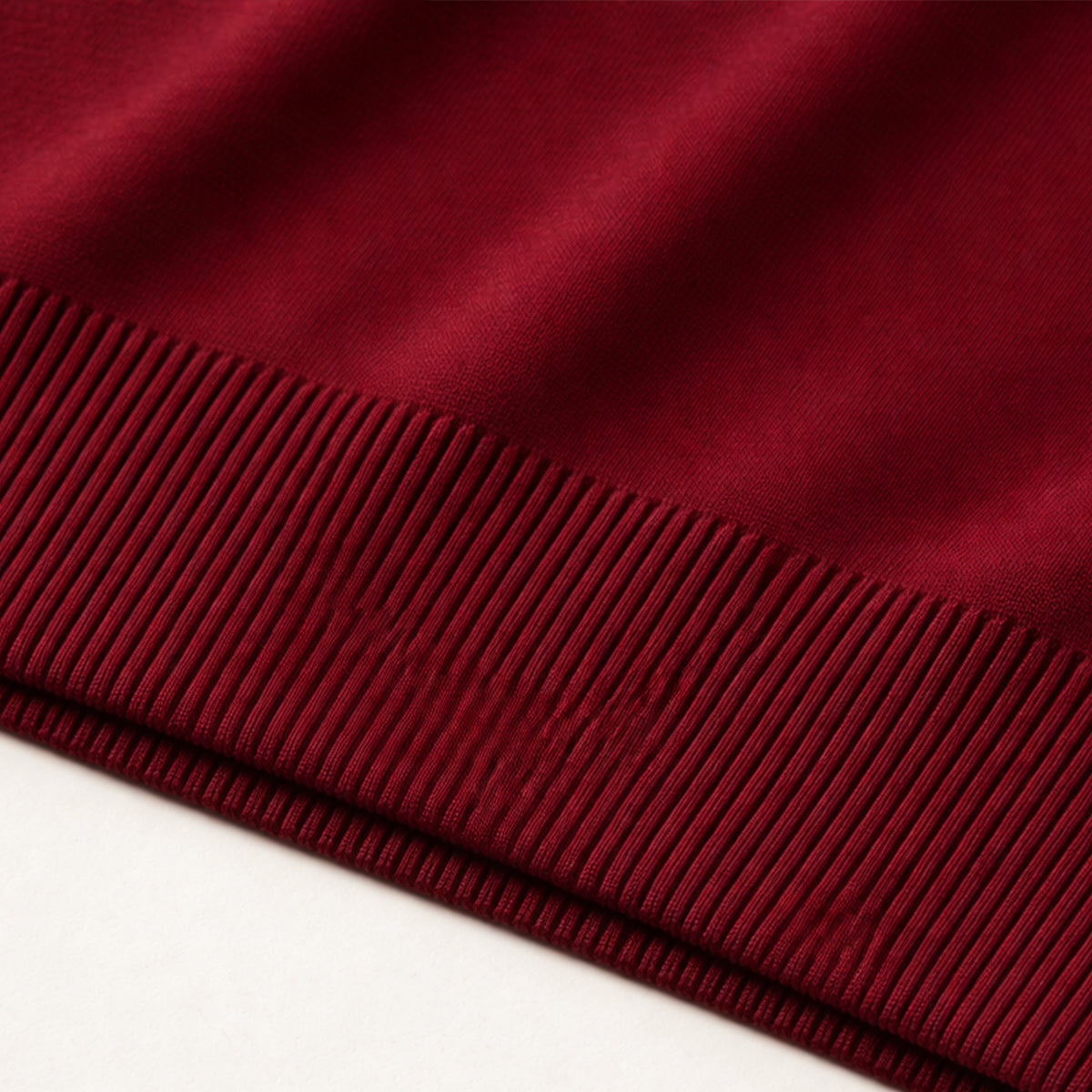 Callum | Men's V Neck Sweater Vest Burgundy Layering Knit