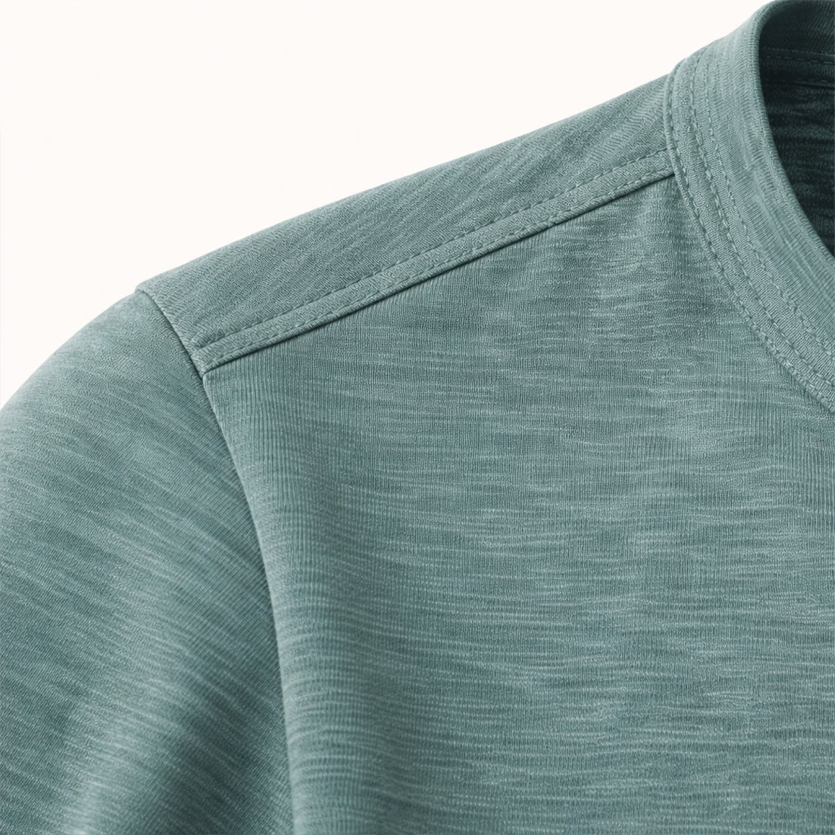 Eli | Men's Henley Shirt Sage Green Button Placket