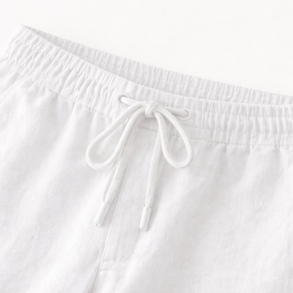 Kai | Men's Linen Lounge Set White Long Sleeve Shirt Pants