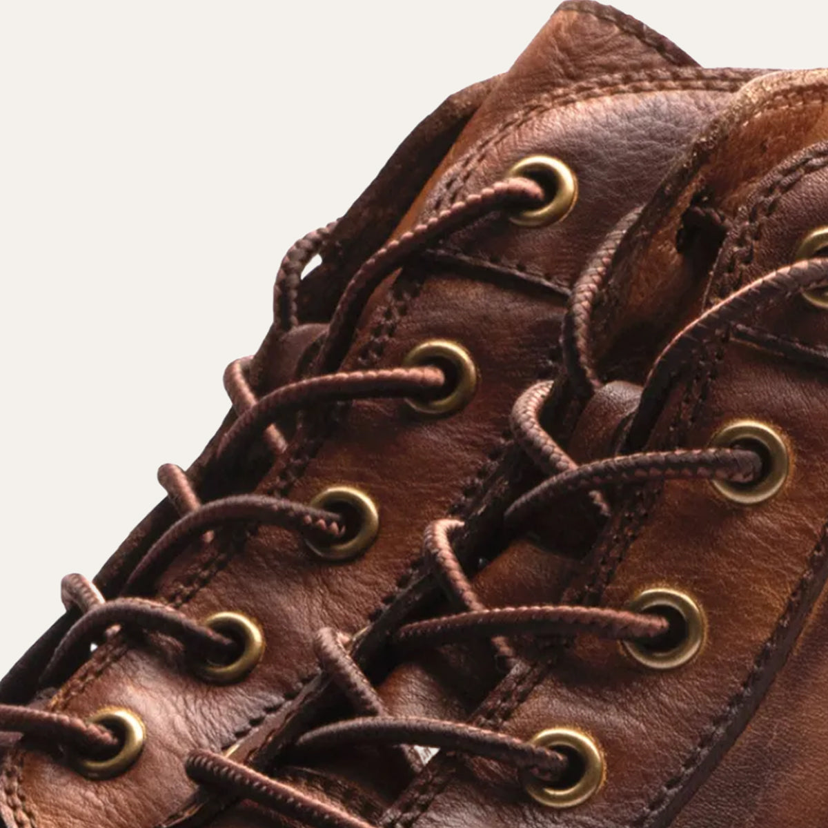 Beau | Men's Leather Lace Up Ankle Boots Brown