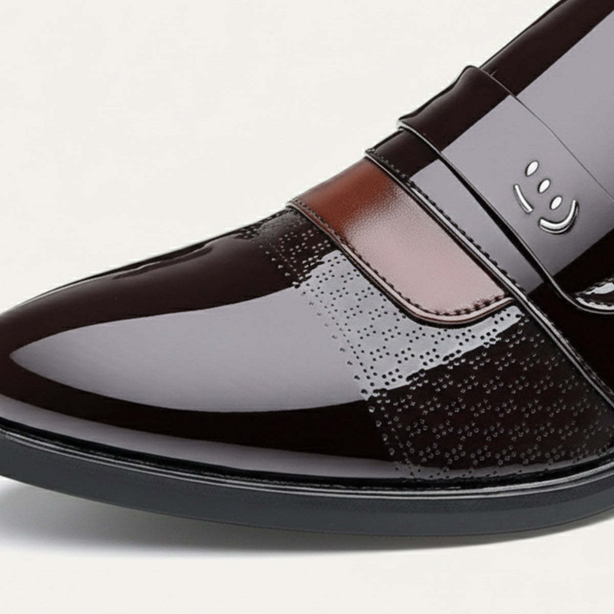 Jude | Men's Patent Leather Loafer Black Formal Dress Shoe
