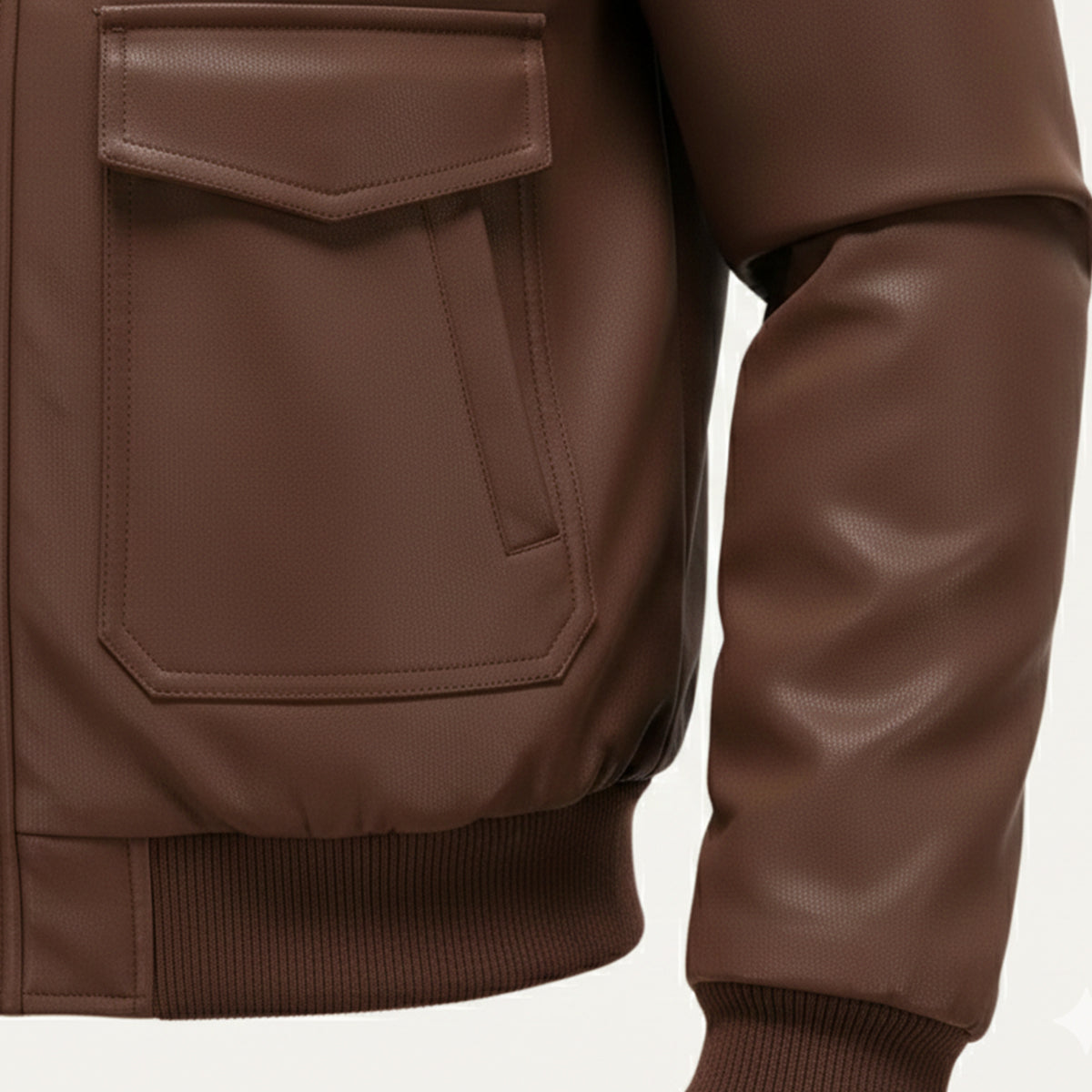 Sage | Men's Quilted Puffer Jacket Brown Hooded