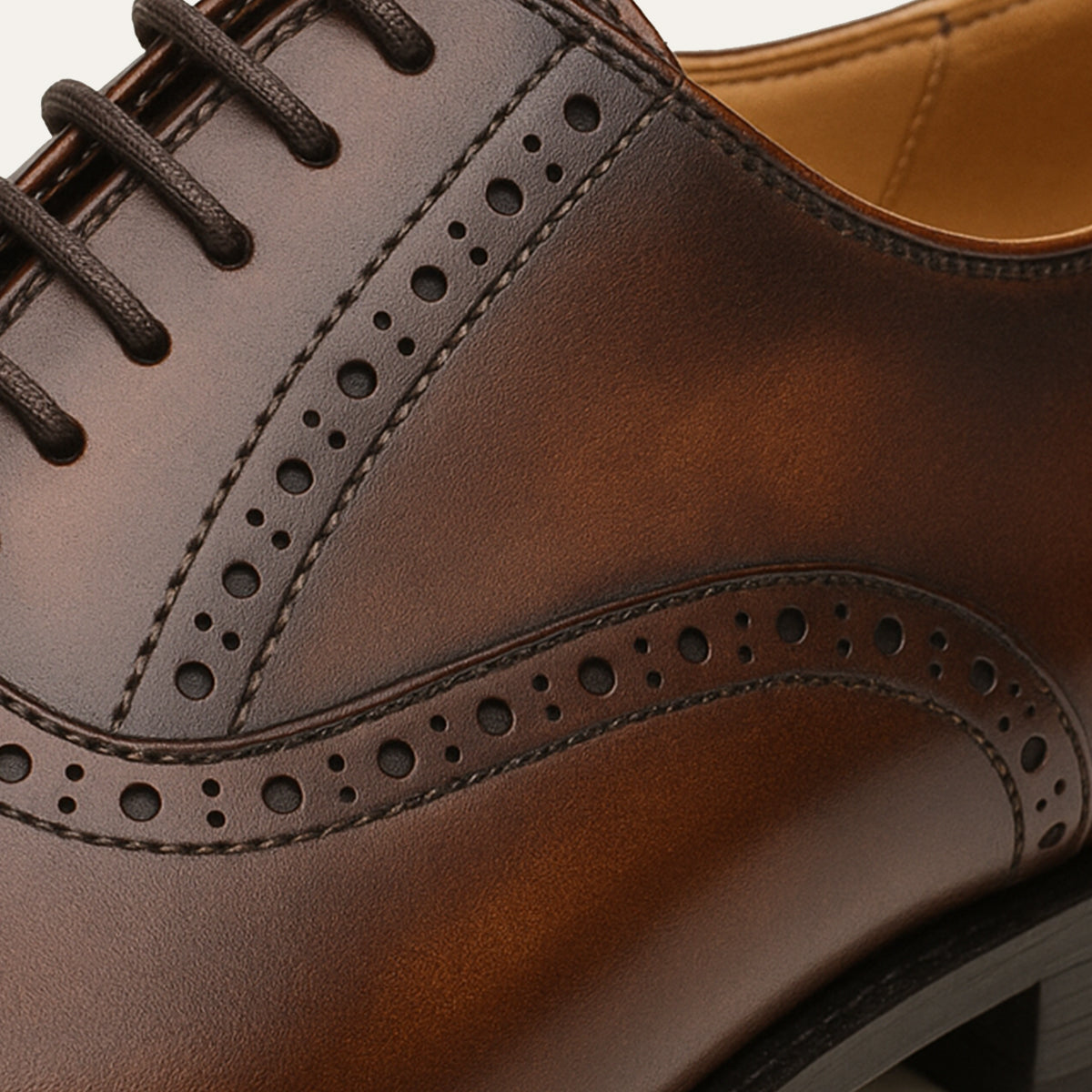 Luca | Men's Brown Leather Oxford Brogue Dress Shoes