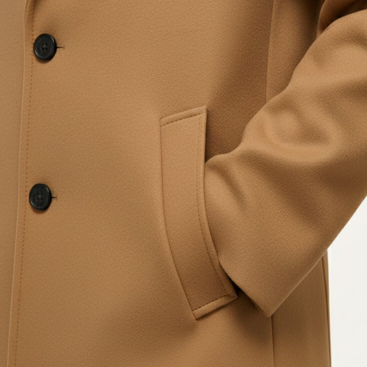 Castor | Men's Wool Overcoat Gray Charcoal Classic Tailored