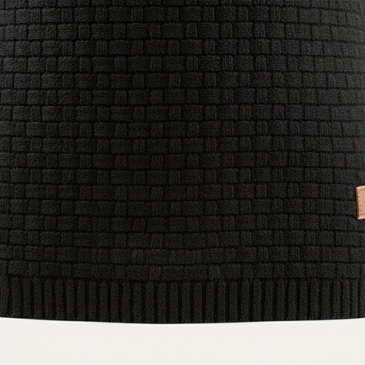 Callum | Men's Cable Knit Hoodie Sweater Charcoal Gray