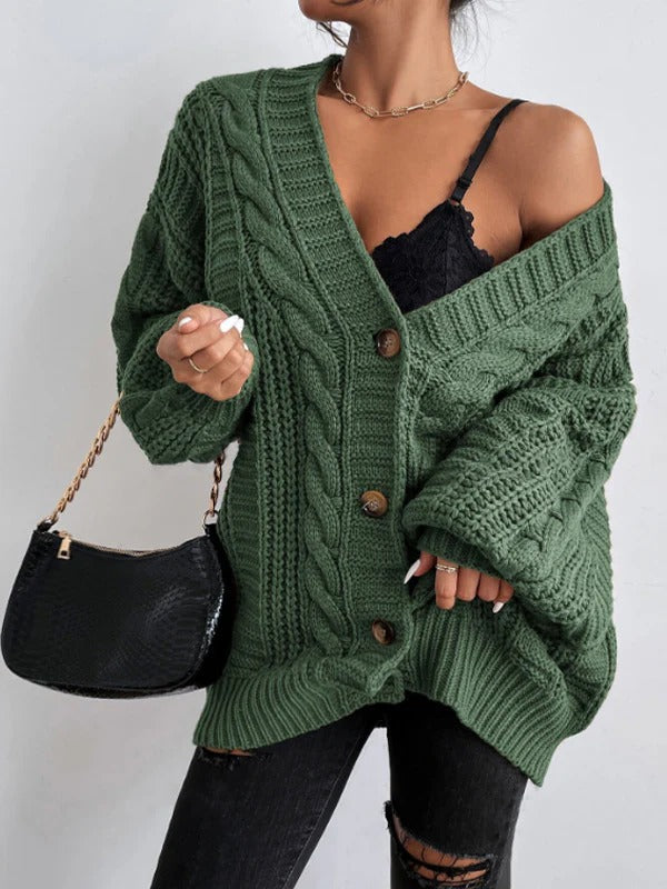 Dama Washington Ulyssa oversized cable knit cardigan - view 2