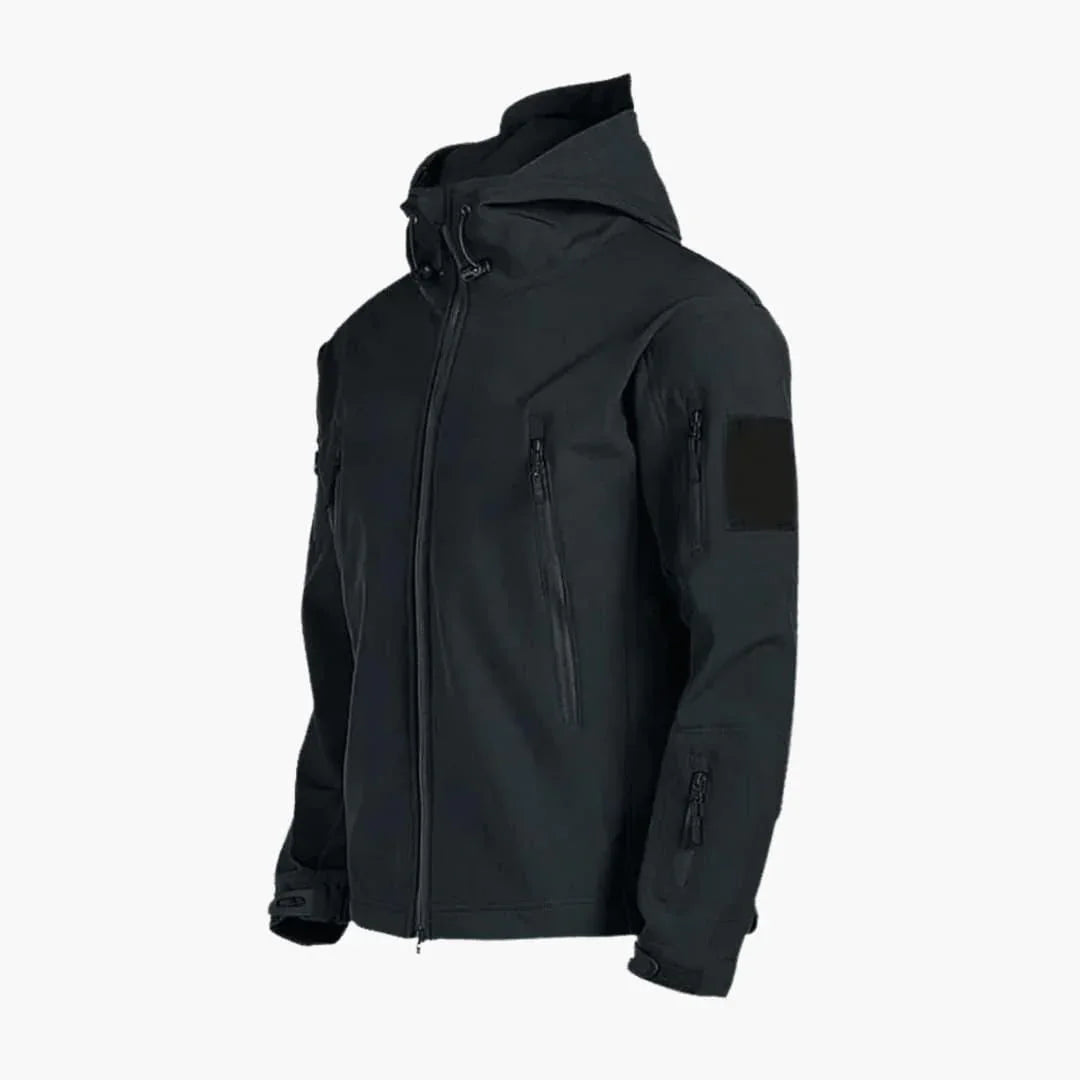 Dama Washington Aurelius all-weather rain jacket with hood and zipper pockets - front view