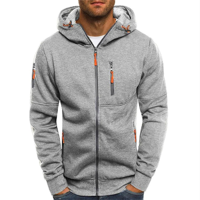 Dama Washington Cadmus men's cotton zip-up hoodie - view 5