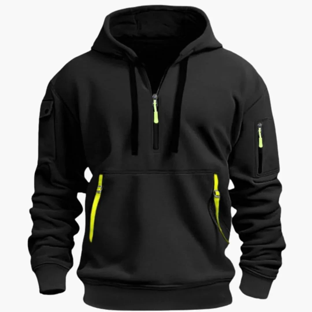 Dama Washington Abelard men's hoodie with adjustable hood and zipper pockets - view 4
