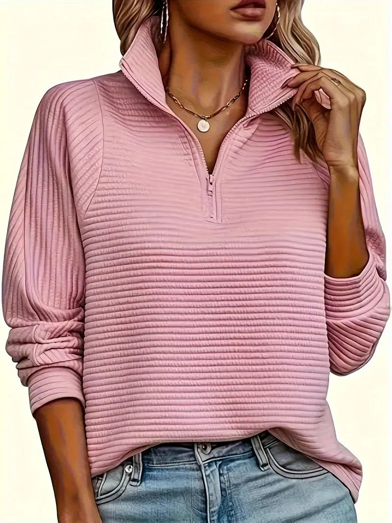 Dama Washington Clementine half zip funnel neck sweater - view 2