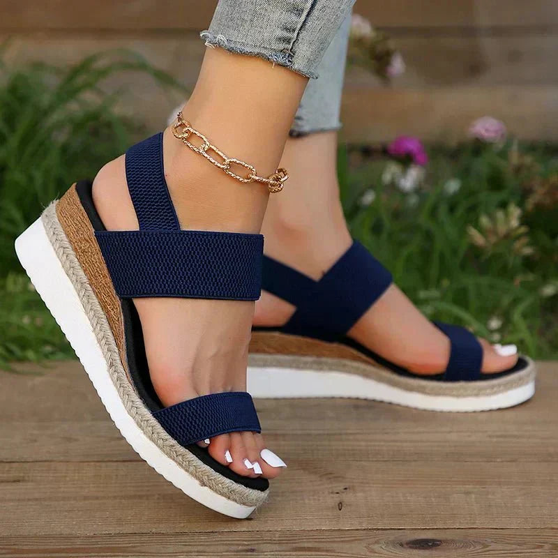 Ayla | Women's Comfort Arch Support Sandal Cream Straps